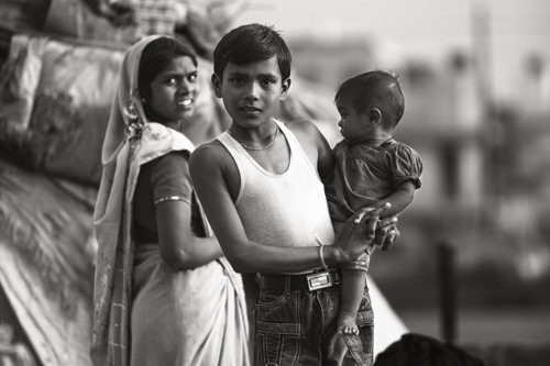 A young family, Noida, India