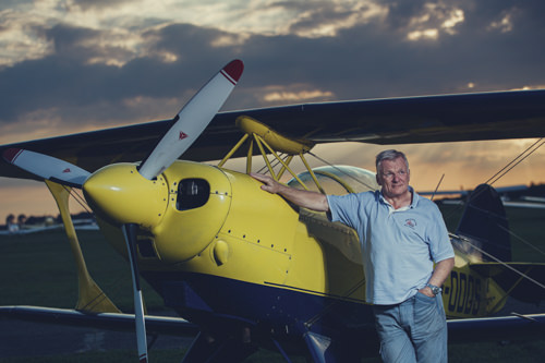 Alan Cassidy an aerobatics instructor flying out of White Waltham. UK