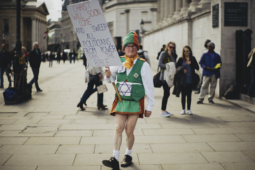 Neil Horan outside National Gallery, London