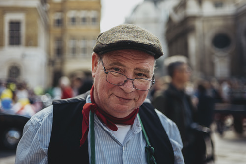 Thomas a dog breeder, Harvest Festival, London UK