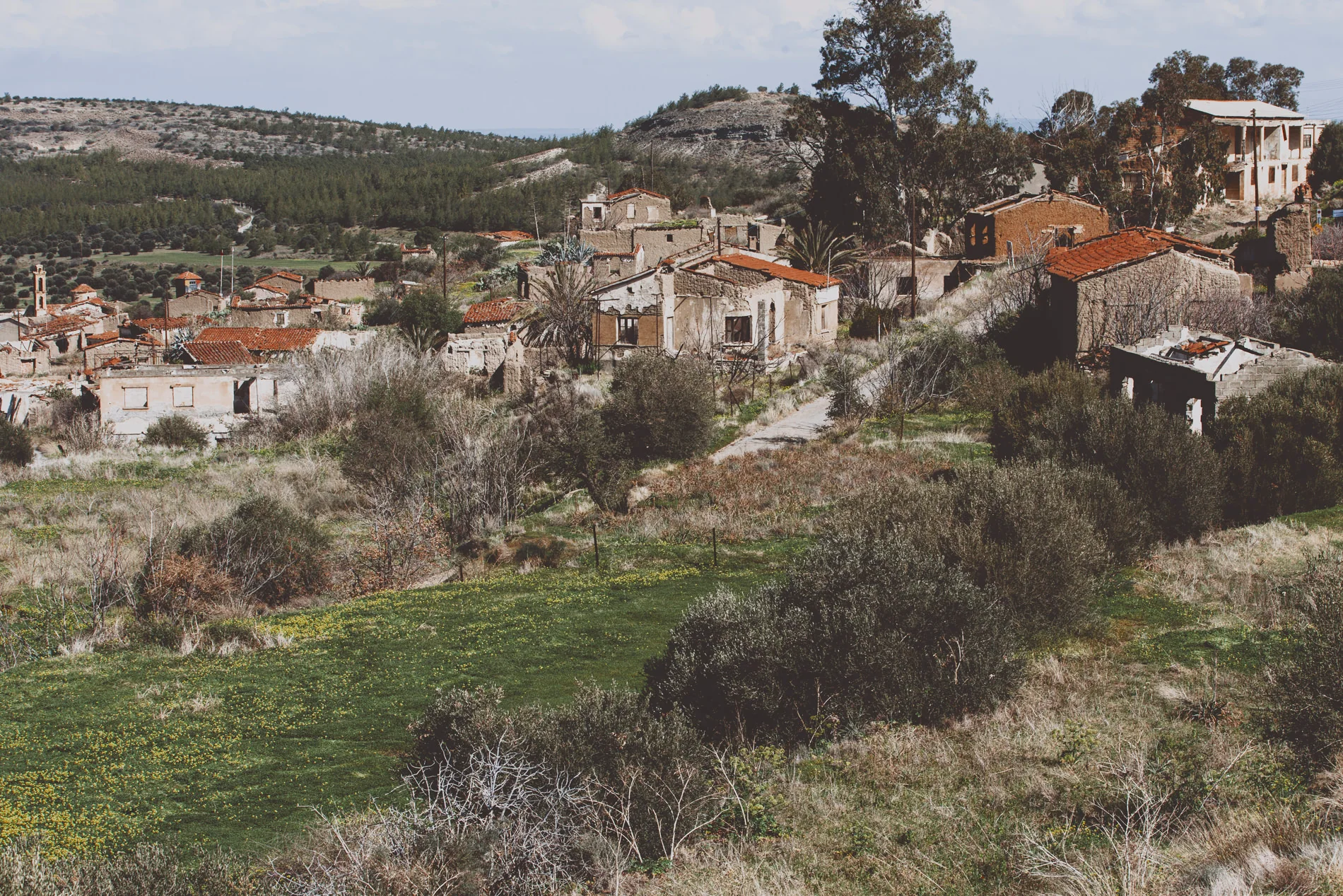 Variseia a abandoned village in the UN Bufferzone, Cyprus